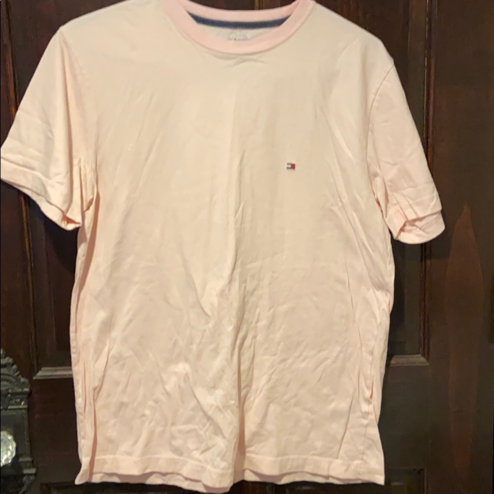 Tommy Hilfiger Mens Pink T-Shirt Medium